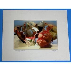 Photograph Art Glass Sculpture by Marvin Lipofsky Signed Muegel Corning Museum